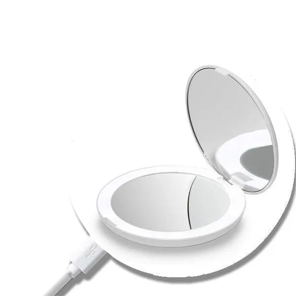 Rechargeable LED Handheld Makeup Mirror