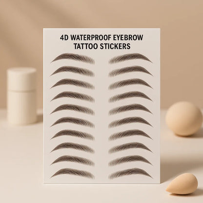 4D Waterproof Eyebrow Tattoo Stickers