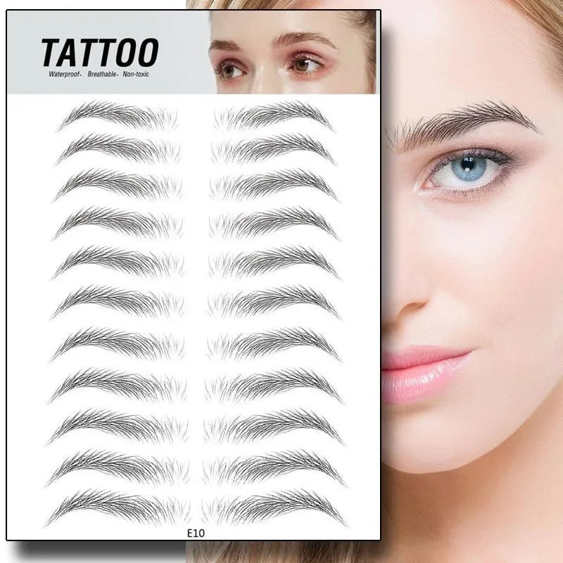 4D Waterproof Eyebrow Tattoo Stickers