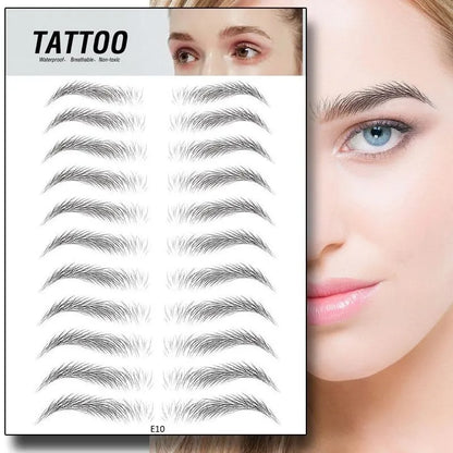 4D Waterproof Eyebrow Tattoo Stickers