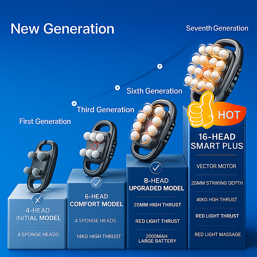 SwiftRelief 16 - Head Deep Tissue massager